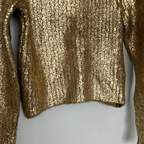 Gold Metallic Shimmering Texture and Fitted Silhouette(new without tags) - Picture 7 of 14